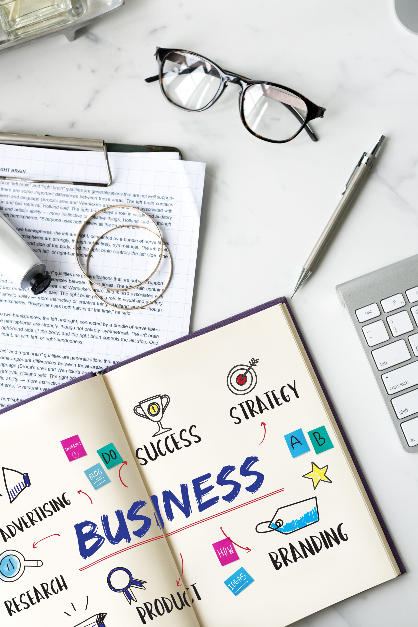 Business Goal Investment Plan Diagram Concept